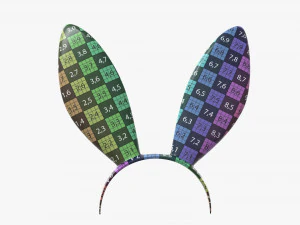 headband with bunny ears 01 3D Model