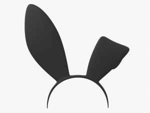 headband with bunny ears 02 3D Model