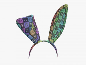 headband with bunny ears 02 3D Model