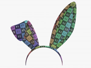 headband with bunny ears 02 3D Model