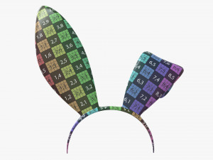 headband with bunny ears 02 3D Model