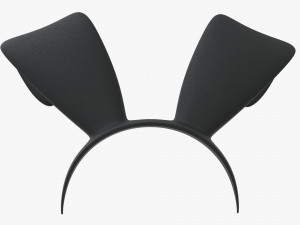 headband with bunny ears 03 Modèle 3D