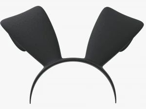 headband with bunny ears 03 3D Model