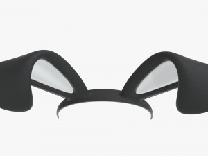 headband with bunny ears 03 Modèle 3D