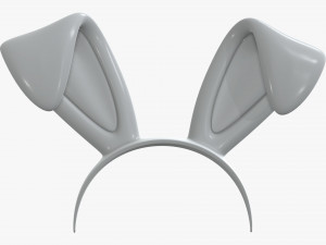 headband with bunny ears 03 Modèle 3D
