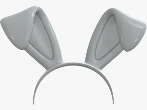 headband with bunny ears 03 3D Model