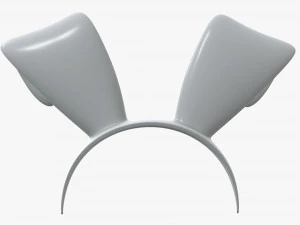 headband with bunny ears 03 3D Model