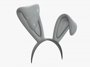 headband with bunny ears 03 3D Model