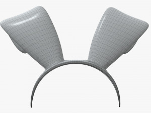 headband with bunny ears 03 Modèle 3D