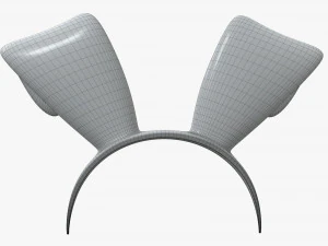 headband with bunny ears 03 3D Model