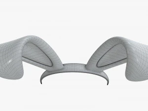 headband with bunny ears 03 3D Model
