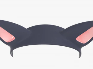 headband with cat ears 01 3D Model