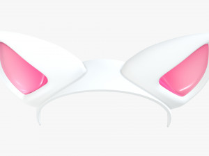 headband with cat ears 02 3D Model