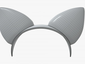 headband with cat ears 02 3D Model