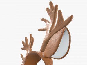 headband with deer ears and horns 01 3D Model