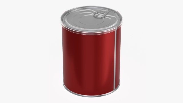 coffee tin metal can with opener Modelo 3D .c4d .max .obj .3ds .fbx .stl .blend 
