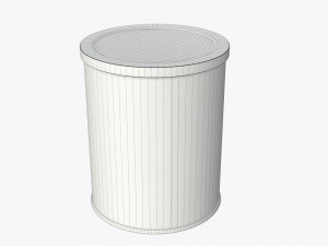 coffee tin metal can with opener Modelo 3D