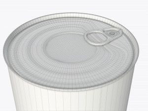 coffee tin metal can with opener Modelo 3D