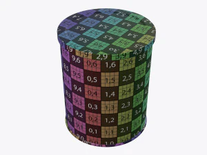 coffee tin metal can with opener 3D Model