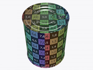 coffee tin metal can with opener Modelo 3D