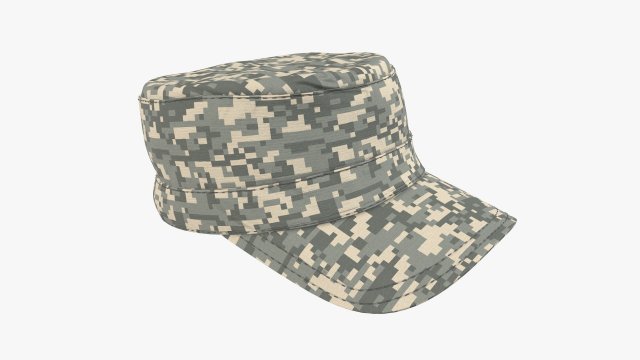 field military cap Modelo 3D .c4d .max .obj .3ds .fbx .stl .blend 