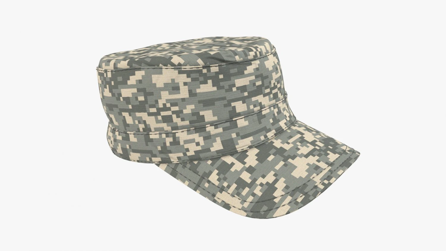 field military cap 3D Model .c4d .max .obj .3ds .fbx .stl .blend