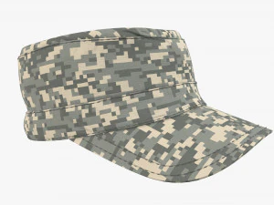 field military cap 3D Model