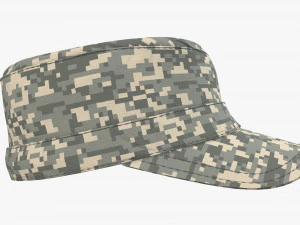 field military cap 3D Model