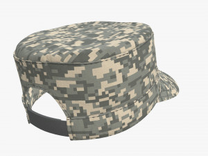 field military cap Modelo 3D