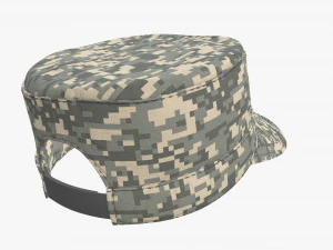 field military cap 3D Model