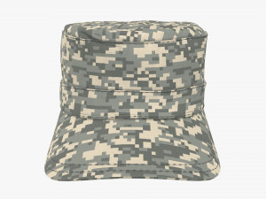 field military cap Modelo 3D