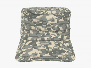 field military cap 3D Model