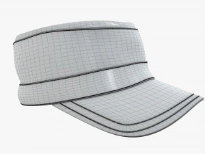 field military cap 3D Model