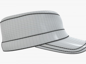 field military cap Modelo 3D