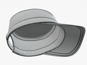 field military cap 3D Model
