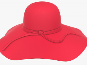 summer sun hat Model 3D
