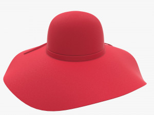 summer sun hat Model 3D