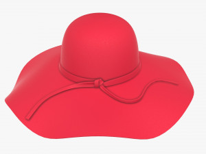 summer sun hat Model 3D