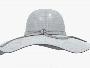 summer sun hat 3D Model