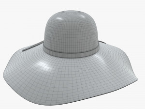 summer sun hat Model 3D