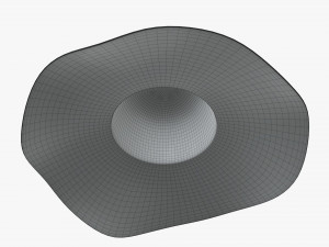 summer sun hat Model 3D