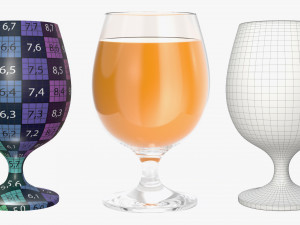 glasses cocktail margarita martini wine champagne juice 3D Model