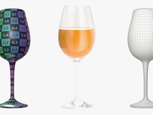 glasses cocktail margarita martini wine champagne juice 3D Model