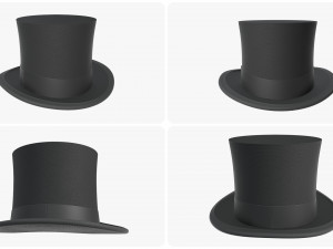 hats bowler men women top floppy summer jester magician cylinder military cap st patrick sun 3D 模型