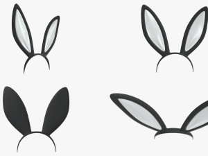 headbands bunny cat deer ears horns devil bow heart 3D 模型