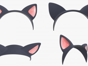 headbands bunny cat deer ears horns devil bow heart 3D 模型
