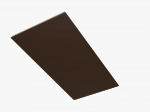 bar of brown chocolate 01 3D Model