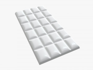 bar of brown chocolate 01 Modelo 3D