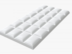 bar of brown chocolate 01 Modelo 3D
