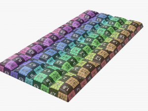 bar of brown chocolate 01 Modelo 3D